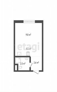 Квартира-студия, 20 м², 24/34 эт.