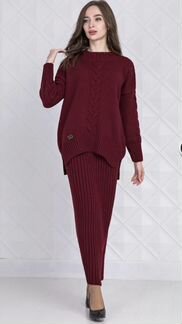 Костюм новый вязанный тёплый 54/60