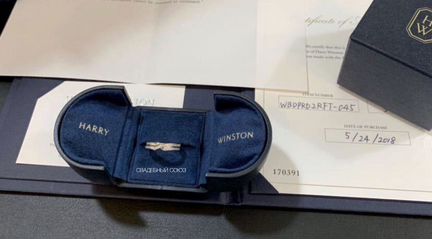 Золотое кольцо с брил. 0.7 ct Harry Winston