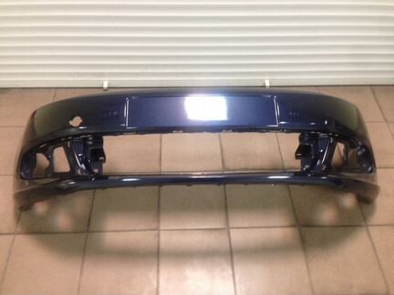 Бампер передний на VW Polo Sedan Поло Седан Синий