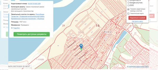 Публичная кадастровая карта набережные челны тукаевский район