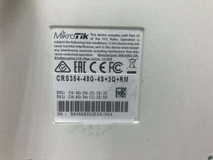 Маршрутизатор MikroTik Cloud Router Switch 48G