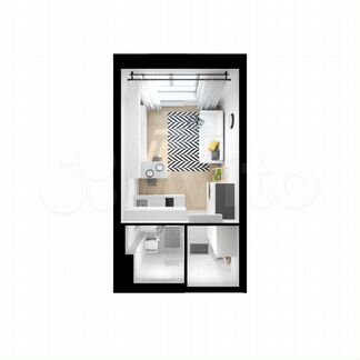 Квартира-студия, 20 м², 18/33 эт.