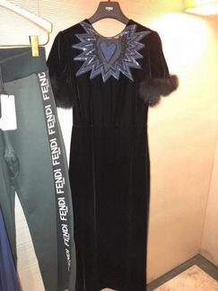 Платье нарядное бархатное Фенди fendi